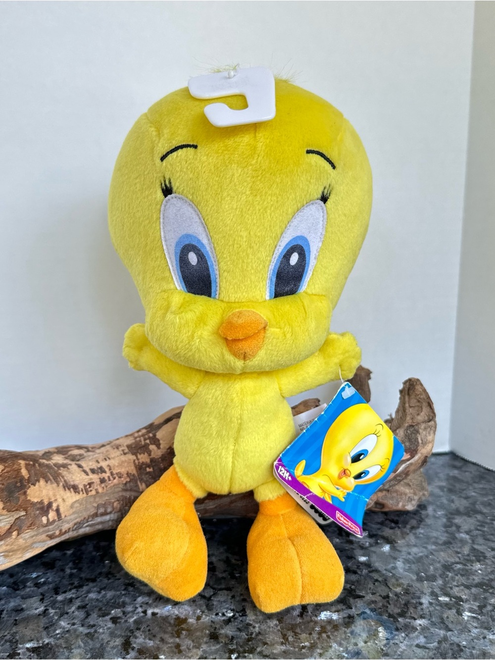 Vintage Baby Looney Tunes 2002 “Baby Tweety” Fisher-Price, 9.5” Yellow Plush Toy